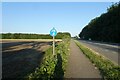 Cycle path beside the A1079