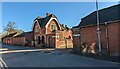 Lodge and gate piers at Anstey Hall