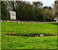 Coronation 2023 bunting near Newport Road, Lower New Inn, Torfaen