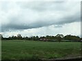 Threatening clouds over Rectory Lane, Adderley