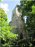 SK9857 : West tower, St Peter's church, Navenby by Jonathan Thacker