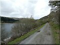 SN9067 :  Cycle route above Pen-y-Garreg reservoir by David Smith