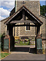 Sandridge : lych-gate to Church of St Leonard