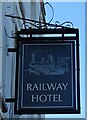 Sign for the Railway Hotel