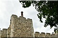 TM2863 : Framlingham Castle: Gatehouse tower by Michael Garlick