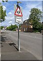 School  / Ysgol warning sign, Llantarnam Road, Cwmbran