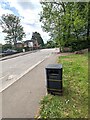 ST3093 : Dog waste bin alongside Newport Road, Llantarnam, Cwmbran by Jaggery
