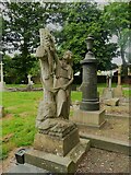 SE1726 : Angel in Cleckheaton New Cemetery, Scholes by Humphrey Bolton