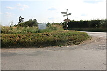 TL4042 : New Road at the junction of Barley Road by David Howard