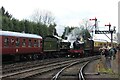 GWR 4555 arrives at Bridgnorth Station