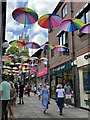 Colourful Umbrellas in Coppergate Shopping Centre York