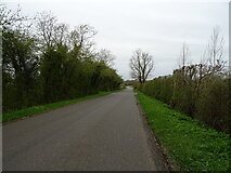 SO9755 : Minor road out of Flyford Flavell by JThomas