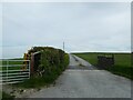 Cattle grid on track to Garreg Wen