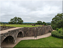 SO4108 : Raglan Castle - the Bowling Green by Robin Webster