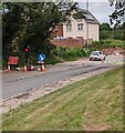 Temporary traffic lights, Newport Road, Llantarnam, Cwmbran