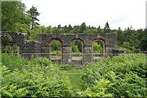SK0074 : The ruins of Errwood Hall by Malcolm Neal