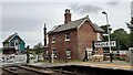 Rauceby Station, house, level crossing and signal box