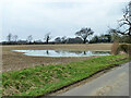 Flooded field by Boultwood Farm Road