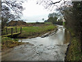 TL7027 : Littles Lane fords Pods Brook by Robin Webster