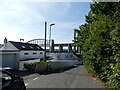 Looking back down Normandy Hill, with the two bridges over the River Tamar