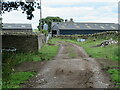 Entering the farmyard at Naby