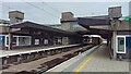 Container train passing through Stafford station