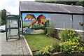 Dragon mural in Dolgarrog