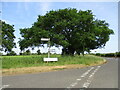 Junction  of  minor  road  from  Parham  with  B1119