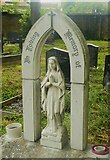SE1321 : Our Lady of Lourdes in Carr Green Lane Cemetery, Rastrick by Humphrey Bolton