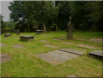 SE1321 : Part of the graveyard of St Matthew's Church, Rastrick by Humphrey Bolton