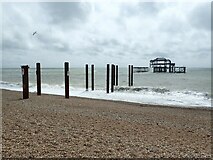 TQ3003 : The remains of Brighton West Pier by Marathon
