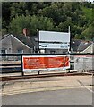 Direction of travel sign, Llanhilleth railway station