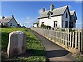 Commemorative Stone in St Abbs for Queen Elizabeth II