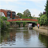 SK5838 : A footbridge over the Nottingham Canal by John Sutton