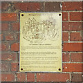 TM3389 : Bungay heritage plaque in Upper Olland Street by Adrian S Pye