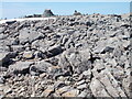 NN1671 : Stony summit plateau - Ben Nevis by Peter S