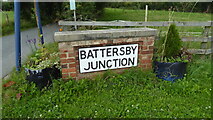 NZ5806 : Village Signpost leading to Battersby Junction by Mike Rayner