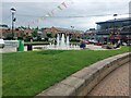 Fountain and public space, Marshall