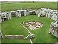 HY3826 : Broch of Gurness - Viking dwelling with well-defined hearth by Rob Farrow