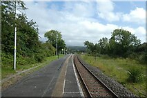 SH5727 : Platform at Pensarn railway station by DS Pugh