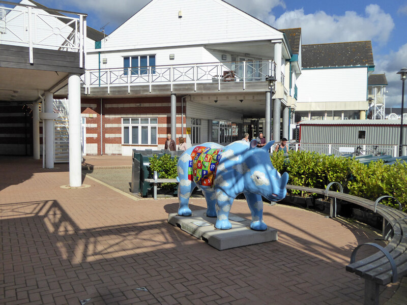 Rhinoceros On Town Pier Southampton © Robin Webster Cc By Sa20 Geograph Britain And Ireland 6865