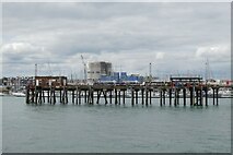 SU6101 : Shell pier, Portsmouth Harbour by Gareth James