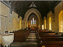 SY5198 : Interior, Church of St Mary Magdalene, North Poorton by Roger Cornfoot
