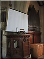 The pulpit with pictures