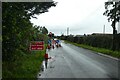 Temporary traffic lights on Winsford Road