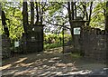 SO2508 : Cemetery entrance gates, Blaenavon by Jaggery