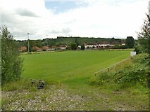SE1836 : Eccleshill Sports and Social Club - football pitch by Stephen Craven