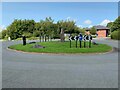 Roundabout on Ffordd Y Parc, Bangor