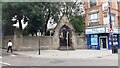 SE3033 : Lychgate entrance to St John's Church at New Briggate/Mark Lane junction by Roger Templeman