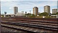 Apartment blocks overlooking Clapham Junction station